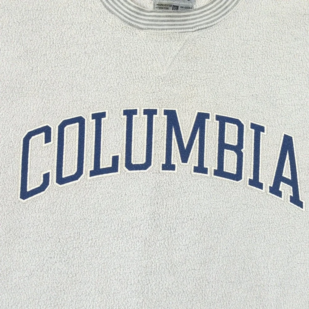 Gear For Sports Columbia Inside Out Sweatshirt Mens XL White Vintage Made in USA